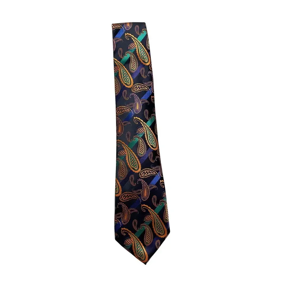 Kailong Hand-Made Paisley Silk Necktie 100% Silk